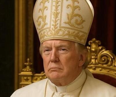 Trump, kendisini Papa olarak gösteren fotoğraf paylaştı