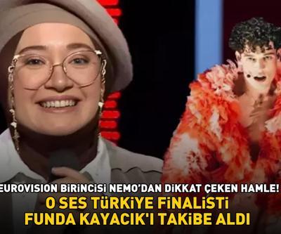 Eurovision birincisi Nemo’dan dikkat çeken hamle O SES TÜRKİYE FİNALİSTİ FUNDA KAYACIKI TAKİBE ALDI