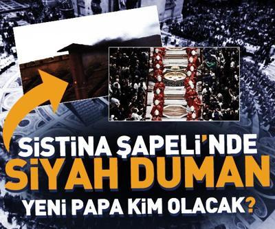 Sistina Şapelinde siyah duman YENİ PAPA KİM OLACAK