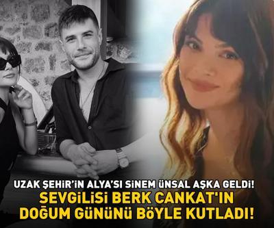 Uzak Şehirin Alyası Sinem Ünsal aşka geldi Sevgilisi Berk Cankatın doğum gününü böyle kutladı