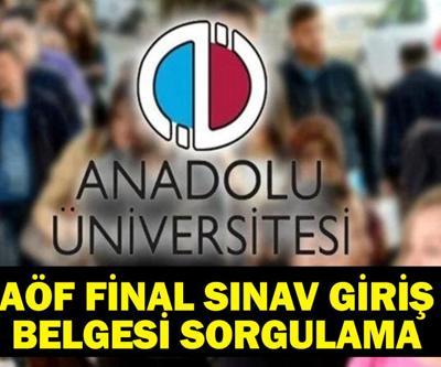 AÖF SINAV GİRİŞ BELGESİ: AÖF Final Tarihleri Belli Oldu Mu AÖF Sınav Giriş Belgesi Açıklandı Mı 2025 AÖF Sınav Takvimi