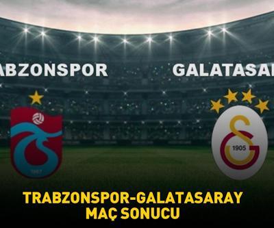Trabzonspor 0 - 2 Galatasaray maç sonucu | Galatasaray, deplasmanda Trabzonsporu mağlup etti