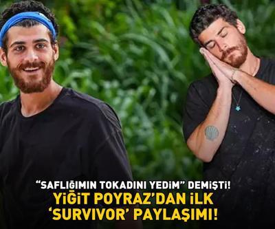 SAFLIĞIMIN TOKADINI YEDİM DEMİŞTİ İşte Survivordan elenen Yiğit Poyrazın ilk paylaşımı...
