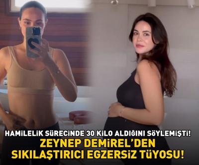 Hamilelik sürecinde 30 kilo almıştı Zeynep Demirelden sıkılaştırıcı egzersiz tüyosu