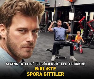 Aşk-ı Memnunun Behlülüydü Kıvanç Tatlıtuğ ile oğlu Kurt Efeye bakın BİRLİKTE SPORA GİTTİLER