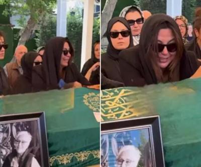Aslı Hünel ve Saruhan Hünelden annelerine son veda Gözyaşları sel oldu