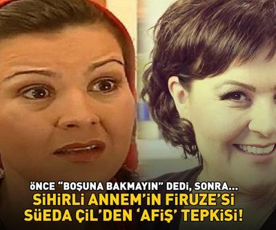 Sihirli Annemin Firuzesi Süeda Çilden afiş tepkisi Önce ‘Boşuna bakmayın’ dedi, sonra…