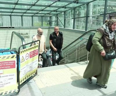 İstanbulda metro merdiveni çöktü