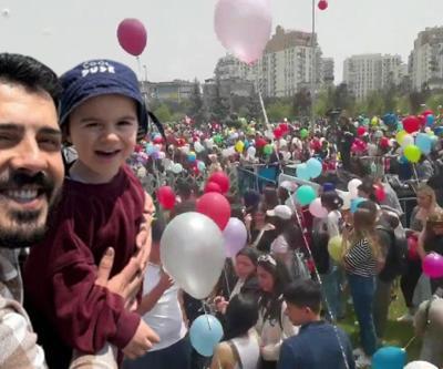 Kanseri yenen küçük Asaf’ın balonları gökyüzünde Bizim fazla çevremiz yok diye seslenen babanın çağrısını duyan binlerce vatandaş akın etti…