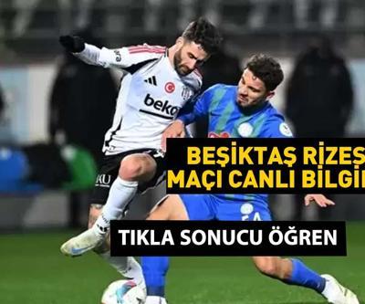 Beşiktaş Rizespora yenildi Beşiktaş 1 - 2 Rizespor Maç özeti
