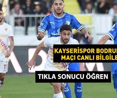 KÜME DÜŞTÜ Bodrumspor Kayserispor maç özeti