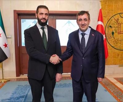 Cevdet Yılmaz, Ahmed Şara ile görüştü… Hangi başlıklar ele alındı