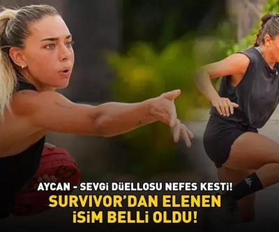 Survivordan elenen yarışmacı belli oldu Aycan-Sevgi düellosu nefes kesti Milyonların gönlünü kazandı, adaya veda etti