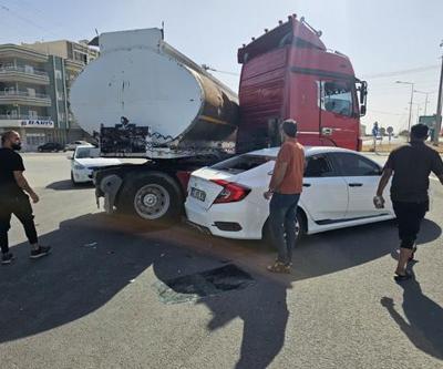 Mardinde tanker ile otomobil çarpıştı: 6 yaralı