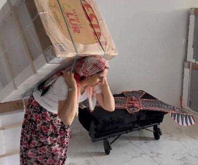 Sırtında 100 kiloluk yük ruhunda azim Öznur Kurtun ilham veren başarısı: Kendi işinin hem hamalı hem de patronu