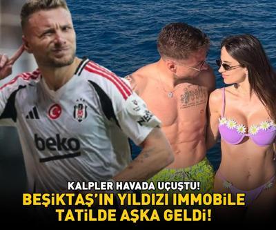 Beşiktaşın yıldızı Ciro Immobile tatilde aşka geldi KALPLER HAVADA UÇUŞTU