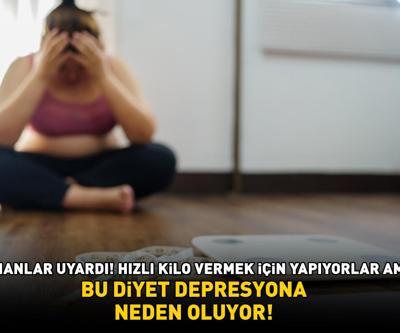 Bu diyet depresyona sokuyor Uzmanlar uyardı Hızlı kilo vermek için yapıyorlar ama...