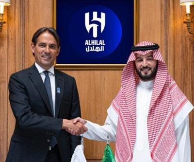 Interden ayrılan Simone Inzaghi, Al-Hilalın başına geçti