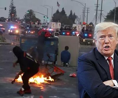 Trump, iç savaş mı istiyor Los Angelestaki olaylar hakkında konuştu