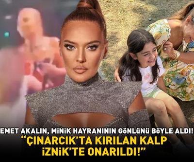 Demet Akalın minik hayranının gönlünü böyle aldı ÇINARCIKTA KIRILAN KALP, İZNİKTE ONARILDI