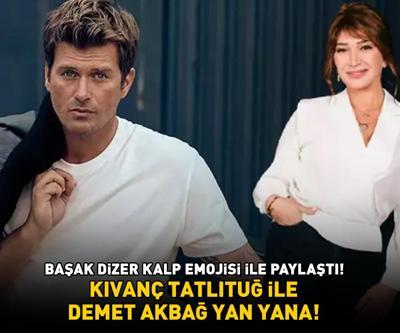 Kıvanç Tatlıtuğ ve Demet Akbağ yan yana Başak Dizer kalp emojisi ile paylaştı