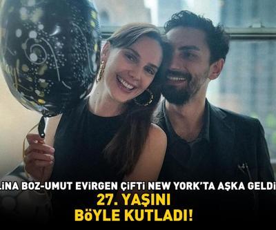 Alina Boz-Umut Evirgen çifti New Yorkta aşka geldi 27. YAŞINI BÖYLE KUTLADI
