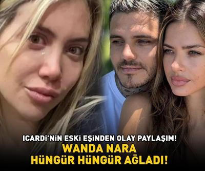 Galatasarayın yıldızı Icardinin eski eşinden olay paylaşım WANDA NARA HÜNGÜR HÜNGÜR AĞLADI