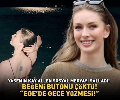 Arka Sokakların Gökçe Komiseri Yasemin Kay Allen sosyal medyayı salladı Beğeni butonu çöktü ‘EGEDE GECE YÜZMESİ