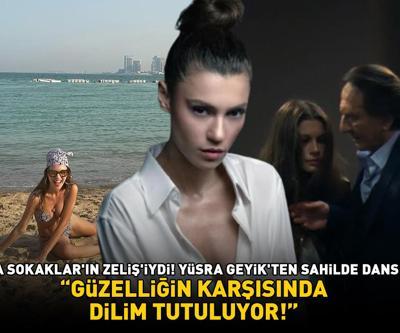 Arka Sokakların Zelişiydi Yüsra Geyikten sahilde dans şov GÜZELLİĞİN KARŞISINDA DİLİM TUTULUYOR