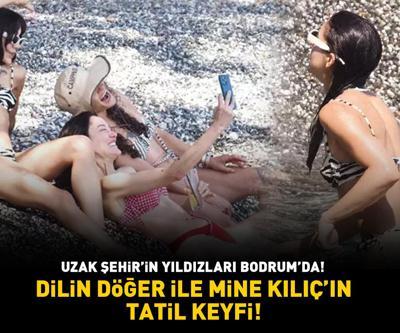 Uzak Şehirin yıldızları Bodrumda Dilin Döğer ile Mine Kılıç’ın tatil keyfi