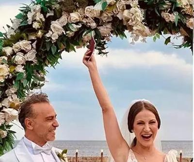5 YILLIK AŞKTA MUTLU SON Ünlü Çift Evlendi... Düğünden En Yeni Fotoğraflar