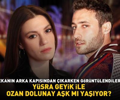 Arka Sokakların Zelişiydi Yüsra Geyik ile Ozan Dolunay aşk mı yaşıyor MEKANIN ARKA KAPISINDAN ÇIKARKEN GÖRÜNTÜLENDİLER