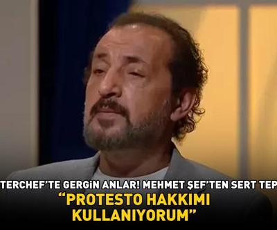 MasterChefte ortam bir anda gerildi Mehmet Şeften sert tepki: PROTESTO HAKKIMI KULLANIYORUM