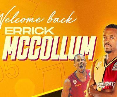 Fenerbahçeden ayrılan Errick McCollum, Galatasaraya geri döndü