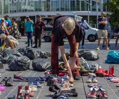 Görüntüler Avrupanın merkezinden Gazzeli çocuklar böyle anıldı