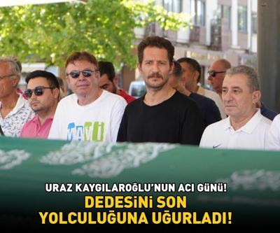 Uraz Kaygılaroğlunun acı günü Dedesini son yolculuğuna uğurladı