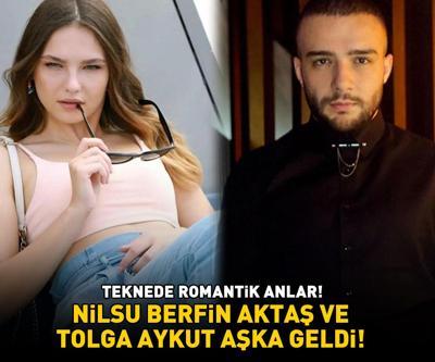 ROMANTİK ANLAR Şakir Paşa Ailesinin Ayşesi Nilsu Berfin Aktaş ve Tolga Aykut teknede aşka geldi