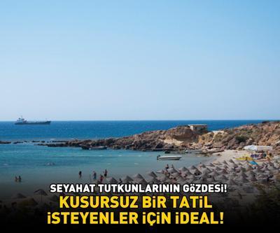 SEYAHAT TUTKUNLARININ GÖZDESİ Altın sarısı kumu, turkuaz renkteki berrak deniziyle tatilcileri büyülüyor