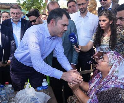 Bakan Murat Kurumdan afetzedelere söz: Yanan evlerin yenileri 1 yıl içinde teslim edilecek