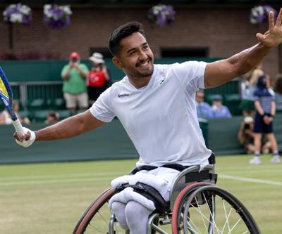 Milli para tenisçi Ahmet Kaplan, Wimbledonda yarı finale çıktı