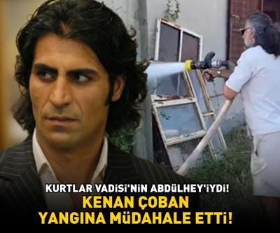 Kurtlar Vadisinin Abdülheyiydi Kenan Çoban, Çanakkalede çıkan yangına müdahale etti