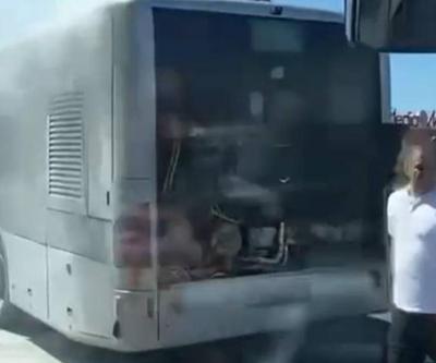Beylikdüzü’nde metrobüste korkutan yangın