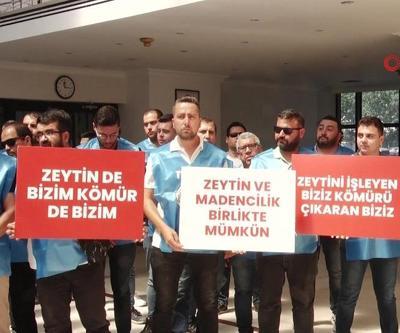 İşçilerden maden yasasına destek | Kabaloğlu: Zeytini de madeni de koruyacağız