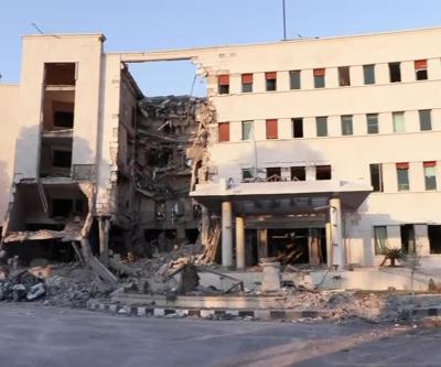 İşte İsrailin Suriyede bombaladığı yerlerdeki yıkım