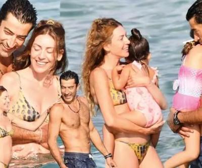 Kenan İmirzalıoğlu ve Sinem Kobal, Kızlarıyla Çeşmede Tatilin Keyfini Çıkarıyor