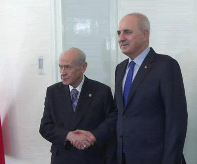 TBMM Başkanı Numan Kurtulmuş ve MHP Genel Başkanı Devlet Bahçeli görüşmesi sona erdi