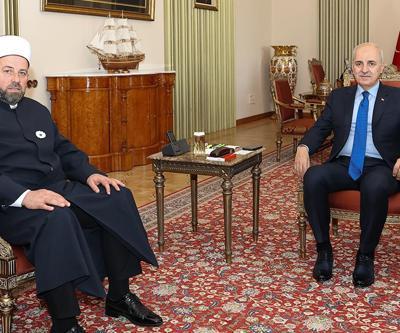 TBMM Başkanı Kurtulmuş, Karadağ İslam Birliği Başkanı Fejzici kabul etti