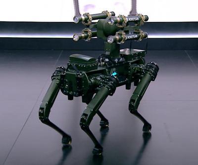 Dünyanın ilk robot köpeği KOZ CNN TÜRK stüdyolarında
