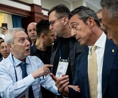 Fenerbahçe Yüksek Divan Kurulu toplantısında gerilim Ali Koç tartışırken, Aziz Yıldırım araya girdi...