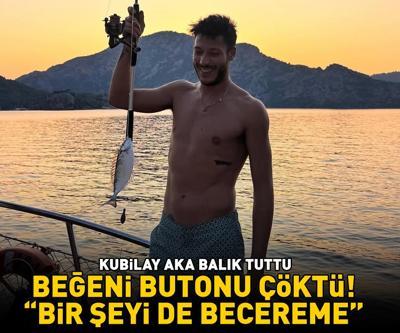 İnci Tanelerinin Cihanı Kubilay Aka balık tuttu Beğeni butonu çöktü: BİR ŞEYİ DE BECEREME
